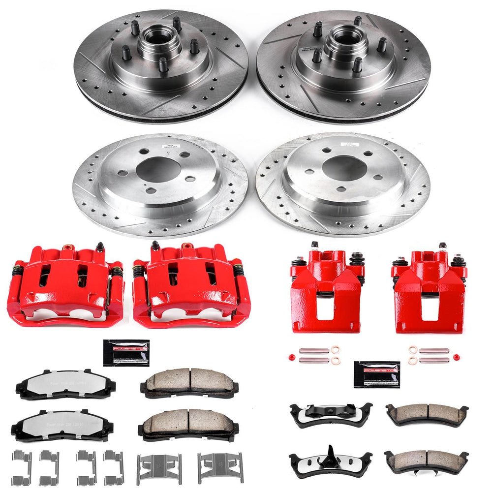 Power Stop 95-01 Ford Explorer Z36 Truck and Tow Kit w/ Calipers - Front and Rear