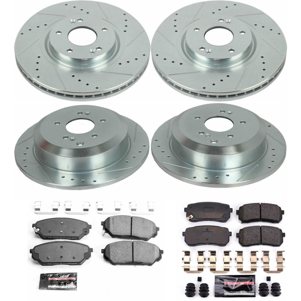 Power Stop 07-12 Hyundai Veracruz Front & Rear Z23 Evolution Sport Brake Kit