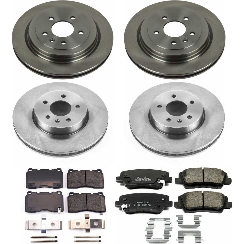 Power Stop 13-15 Cadillac ATS Front & Rear Autospecialty Brake Kit