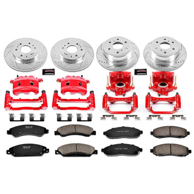 Power Stop 07-08 Cadillac Escalade Front & Rear Z23 Evolution Sport Brake Kit w/Calipers