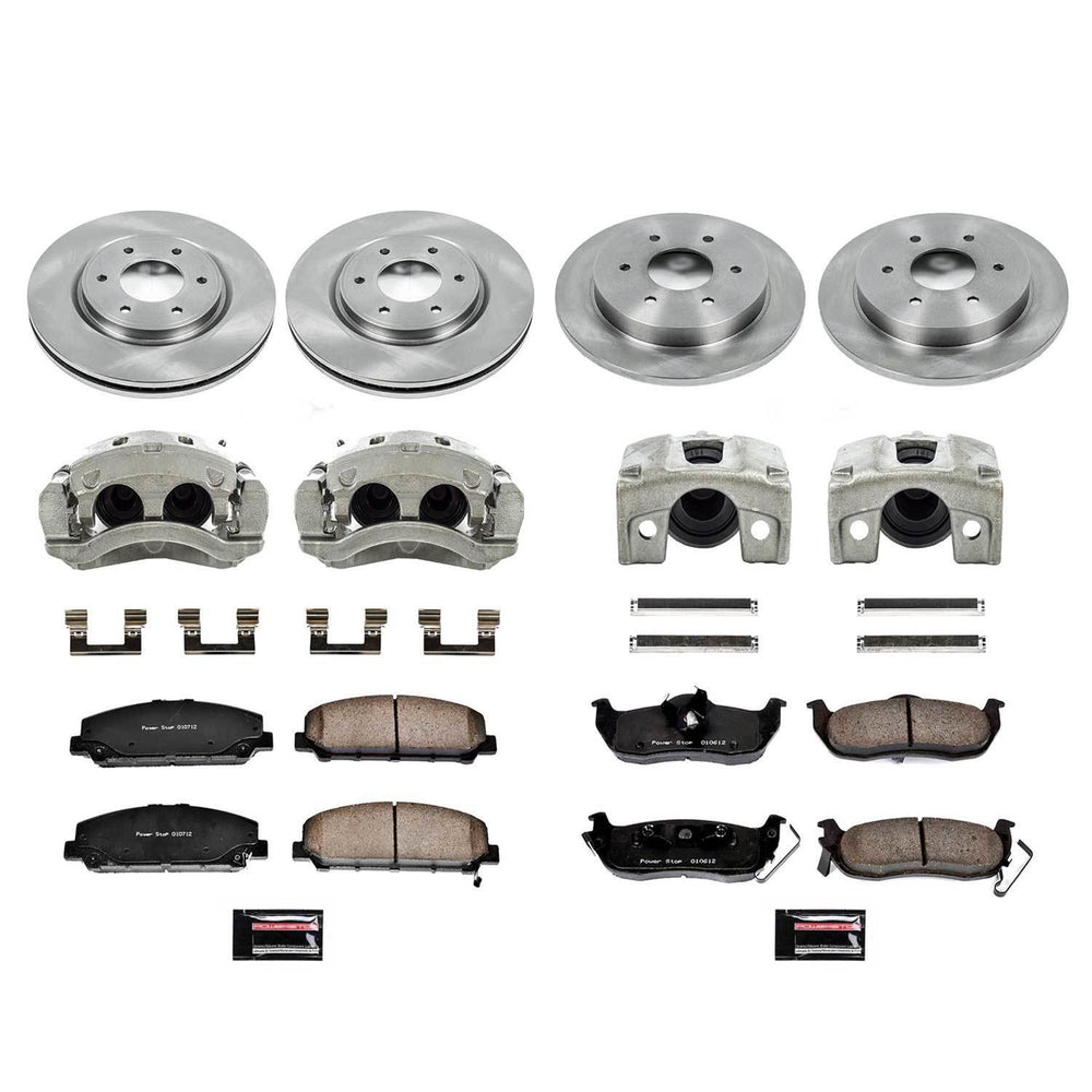 Power Stop 08-10 Infiniti QX56 Autospecialty Kit w/ Calipers - Front and Rear