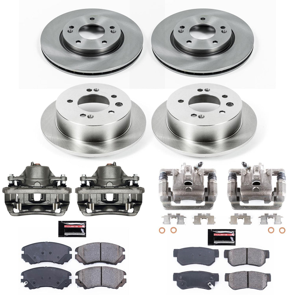Power Stop 07-10 Hyundai Elantra Front & Rear Autospecialty Brake Kit w/Calipers