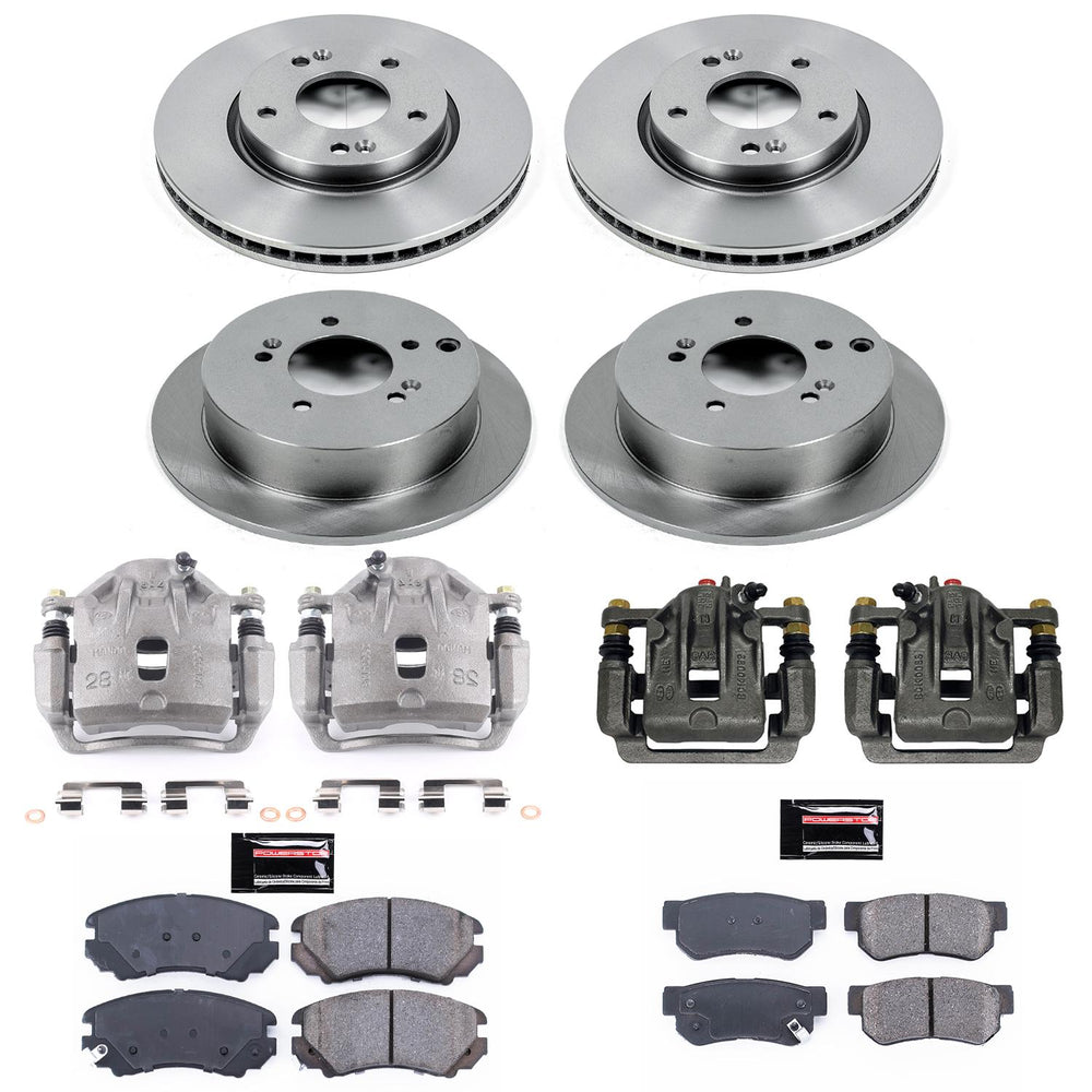 Power Stop 05-09 Hyundai Tucson Front & Rear Autospecialty Brake Kit w/Calipers