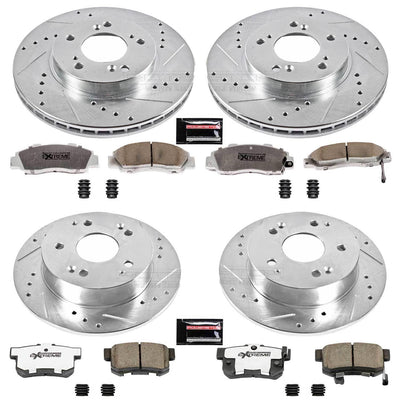 Power Stop 97-01 Acura Integra Front & Rear Z26 Street Warrior Brake Kit