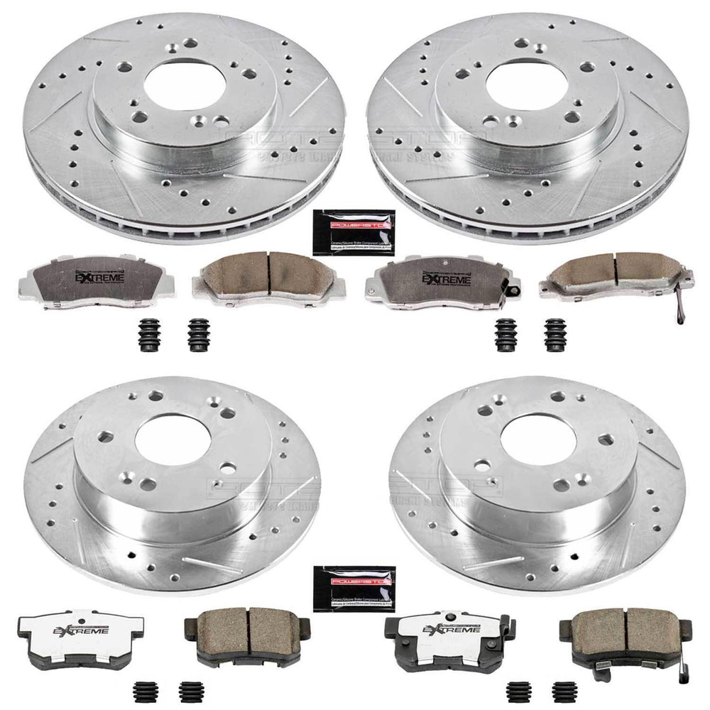 Power Stop 97-01 Acura Integra Front & Rear Z26 Street Warrior Brake Kit
