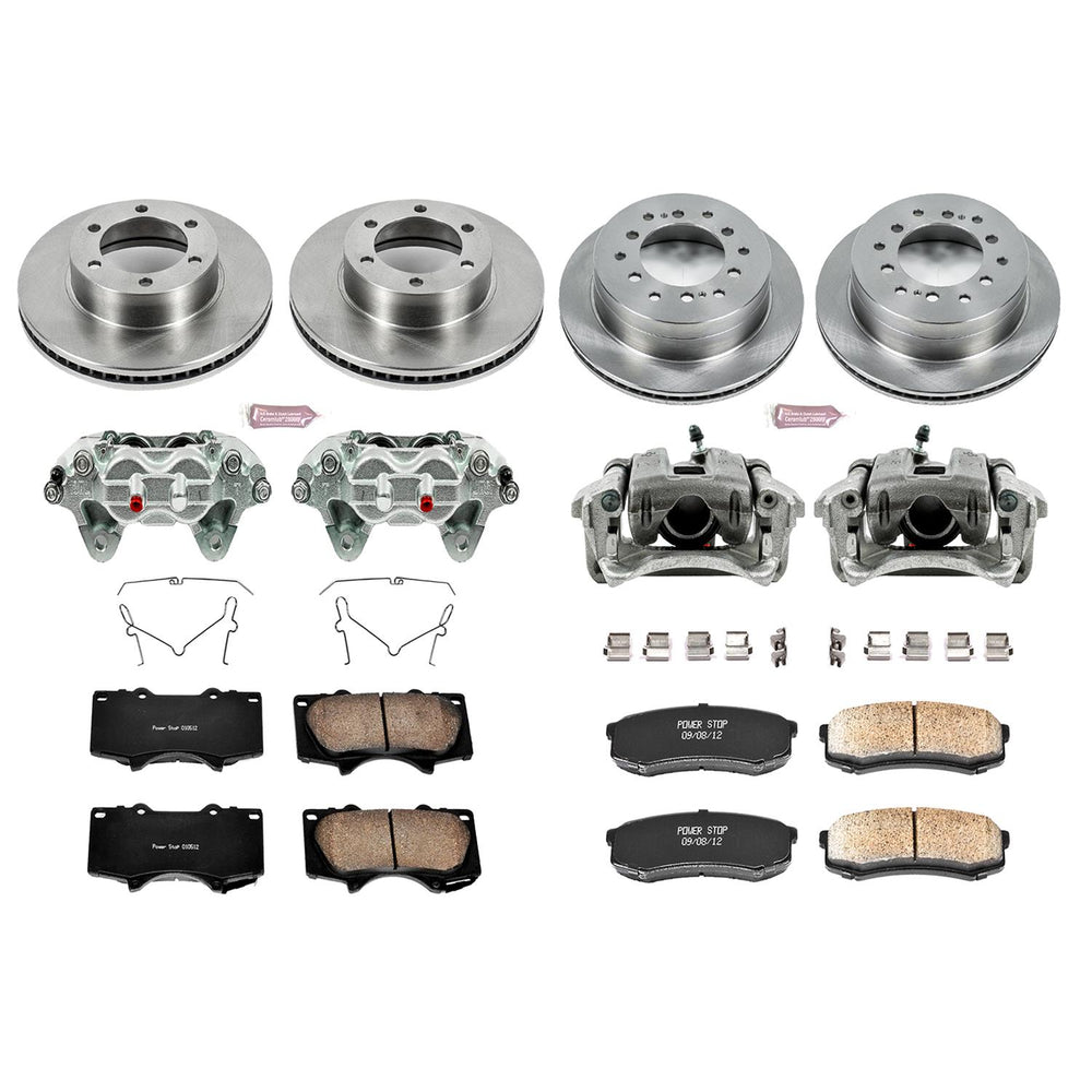 Power Stop 01-07 Toyota Sequoia Autospecialty Kit w/ Calipers - Front and Rear