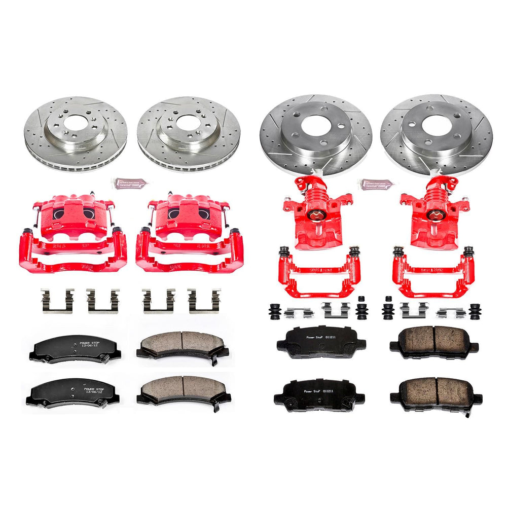 Power Stop 11-13 Chevrolet Impala Front & Rear Z23 Evolution Sport Brake Kit w/Calipers