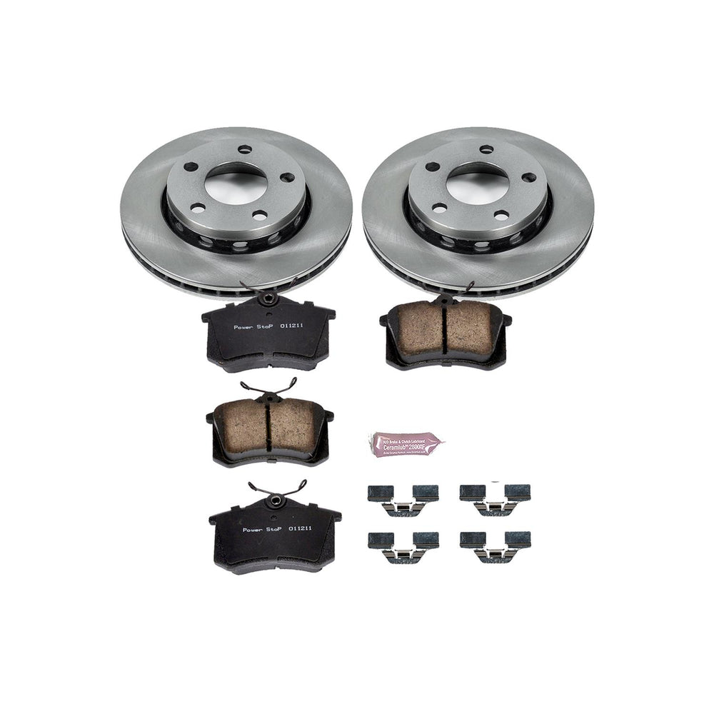 Power Stop 00-02 Audi S4 Front & Rear Autospecialty Brake Kit