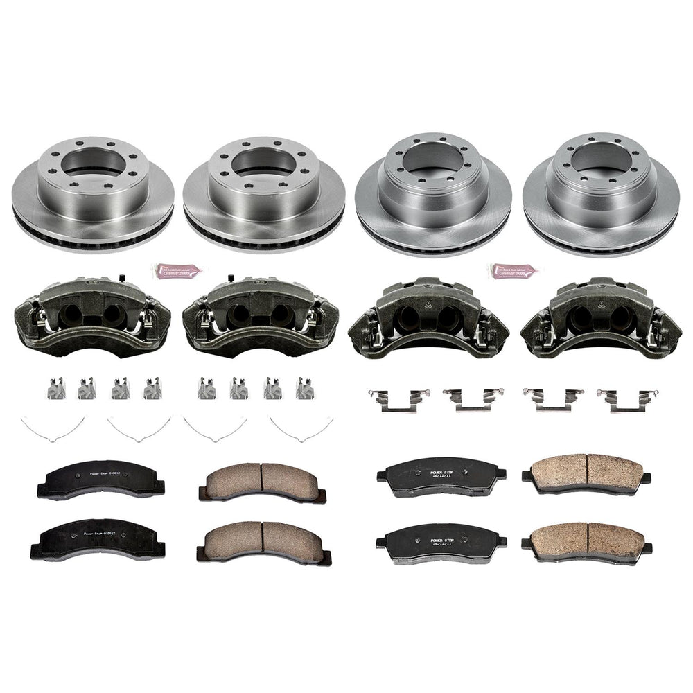 Power Stop 00-04 Ford F-350 Super Duty Front & Rear Autospecialty Brake Kit w/Calipers