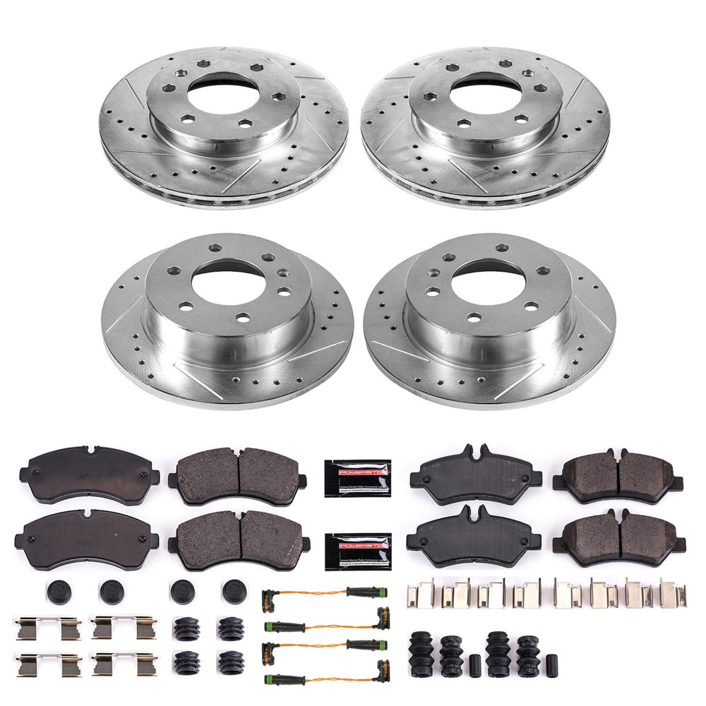 Power Stop 2017 Freightliner Sprinter 3500 Front & Rear Z23 Evolution Sport Brake Kit