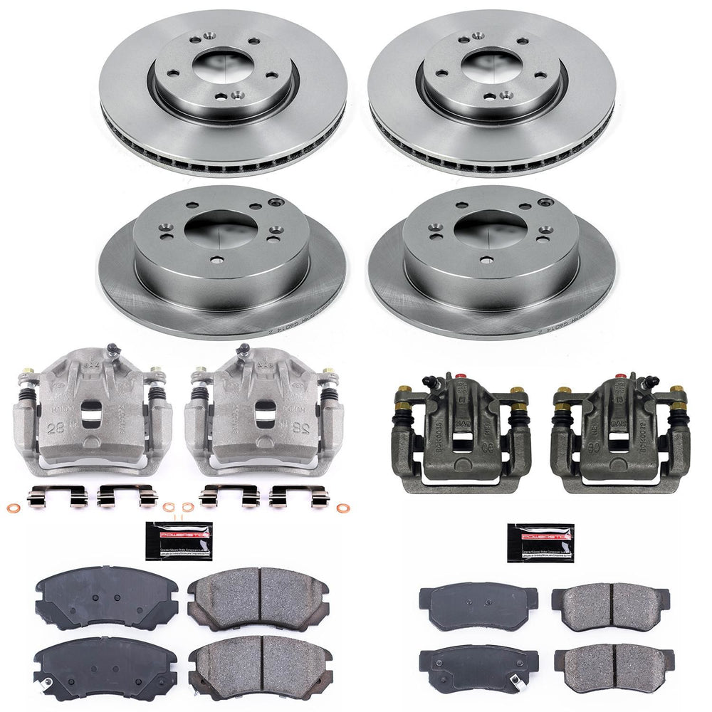 Power Stop 05-09 Hyundai Tucson Front & Rear Autospecialty Brake Kit w/Calipers