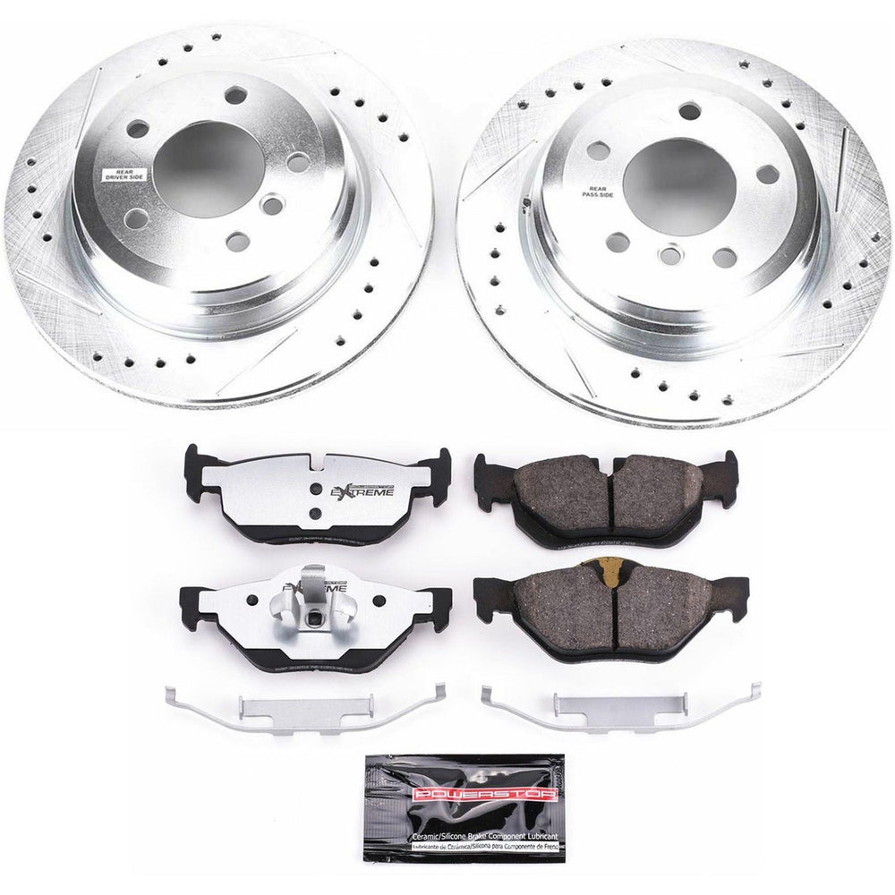 Power Stop 13-15 BMW X1 Front & Rear Z26 Street Warrior Brake Kit w/Calipers