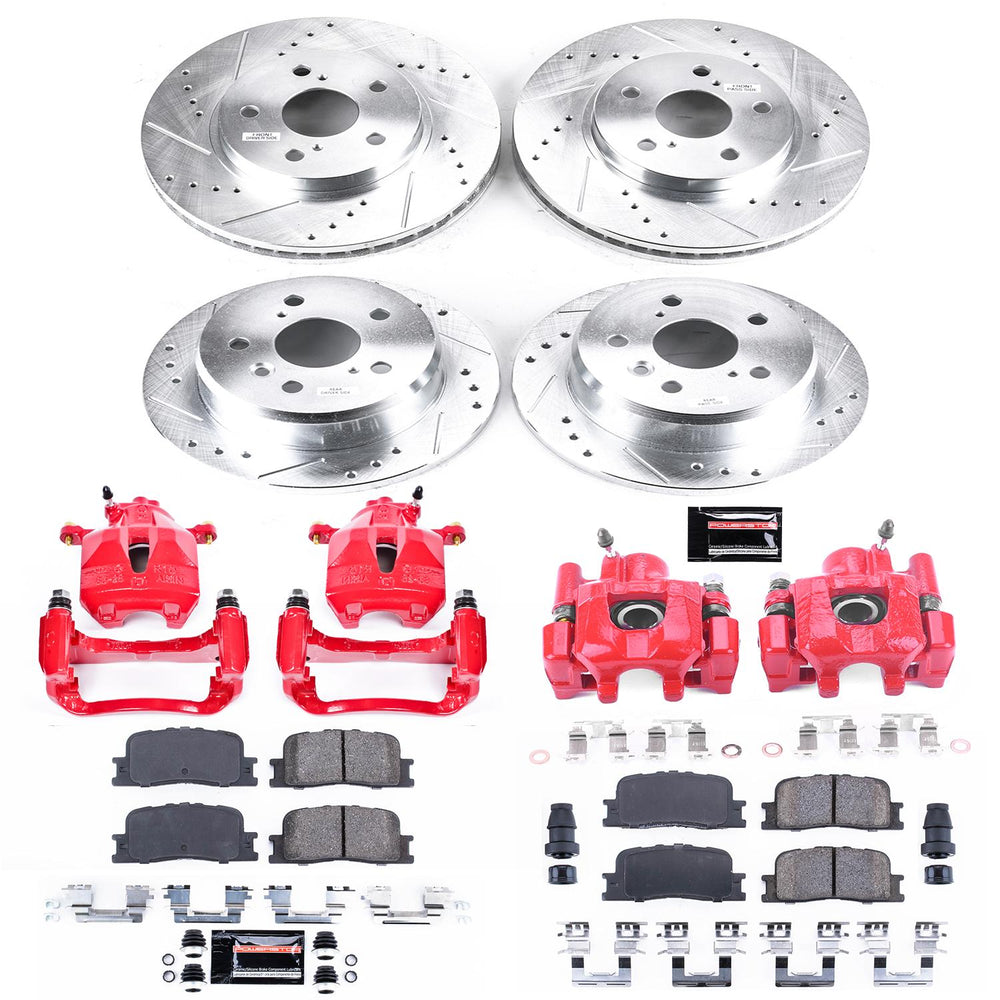Power Stop 05-06 Toyota Camry Front & Rear Z23 Evolution Sport Brake Kit w/Calipers