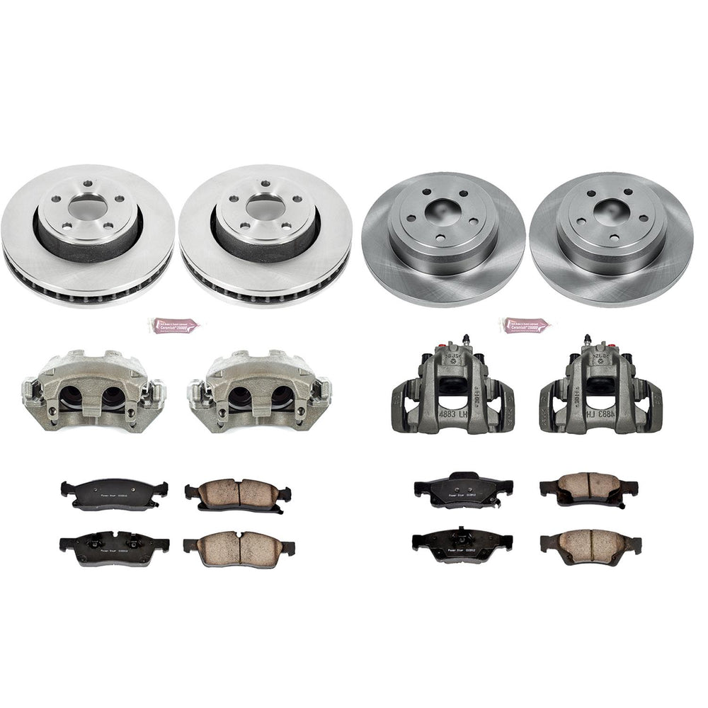 Power Stop 11-19 Dodge Durango Autospecialty Kit w/ Calipers - Front and Rear