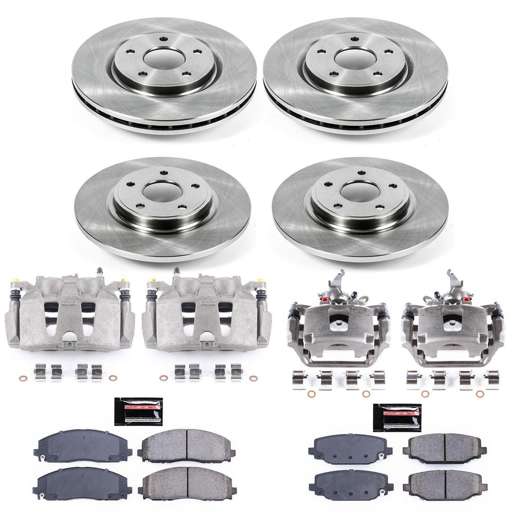 Power Stop 12-18 Dodge Journey Autospecialty Kit w/ Calipers - Front and Rear