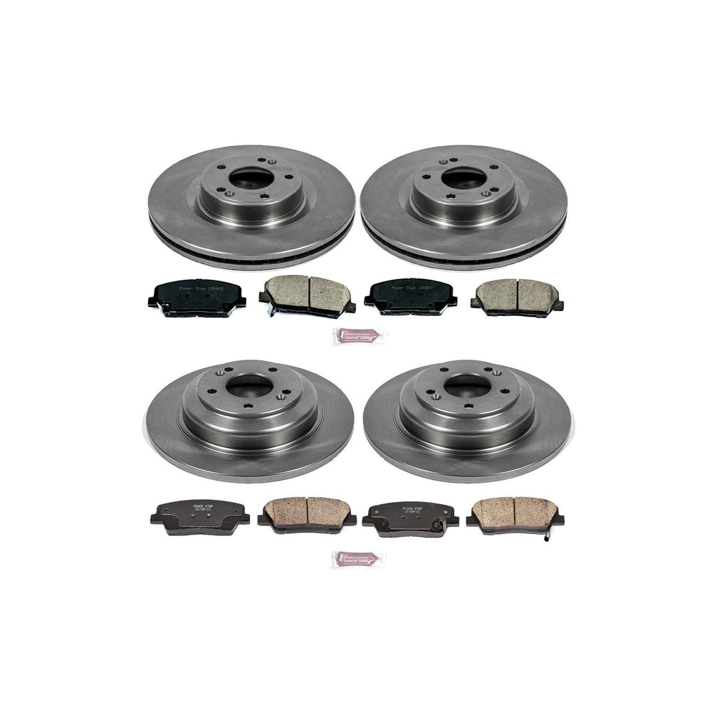 Power Stop 10-16 Hyundai Genesis Coupe Front & Rear Autospecialty Brake Kit