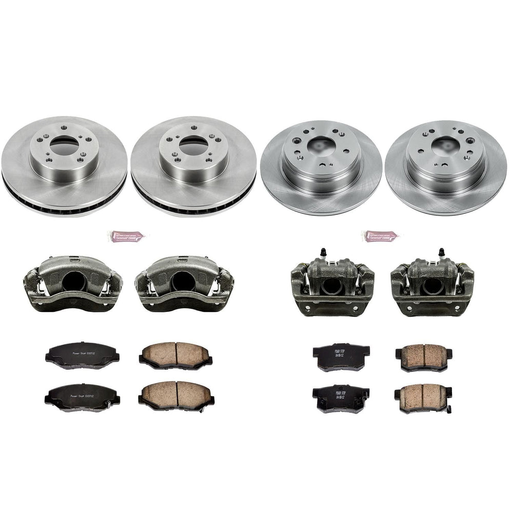 Power Stop 02-04 Honda CR-V Front & Rear Autospecialty Brake Kit w/Calipers