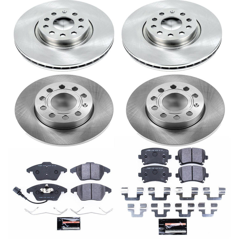 Power Stop 2008 Audi A3 Front & Rear Track Day SPEC Brake Kit