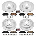 Power Stop 2003 Subaru Forester Front & Rear Z17 Evolution Geomet Coated Brake Kit