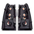 9903 CHEVY SILVERADO 9906/9903 GMC SIERRA LED TAIL LIGHTS(GLOSS BLACK/CLEAR)