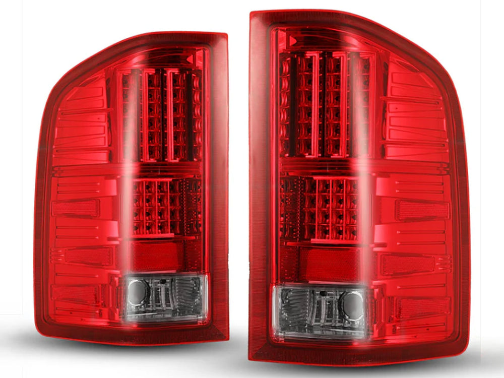 0713 HONDA CIVIC 0105 4DR LED TAIL LIGHTCHROME/RED