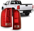 0713 HONDA CIVIC 0105 4DR LED TAIL LIGHTCHROME/RED