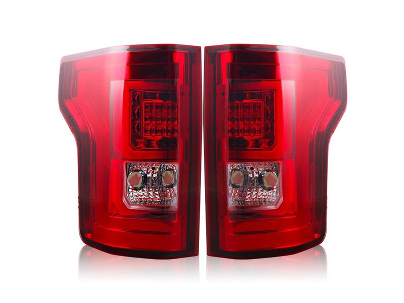 0714 TOYOTA TUNDRA 1421 LED TAIL LIGHTGLOSS BLACK/CLEAR