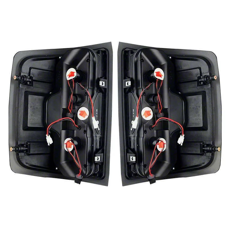 1418 CHEVY TAHOE 1415/SUBURBAN LED TAIL LIGHTGLOSSY BLACK/CLEAR