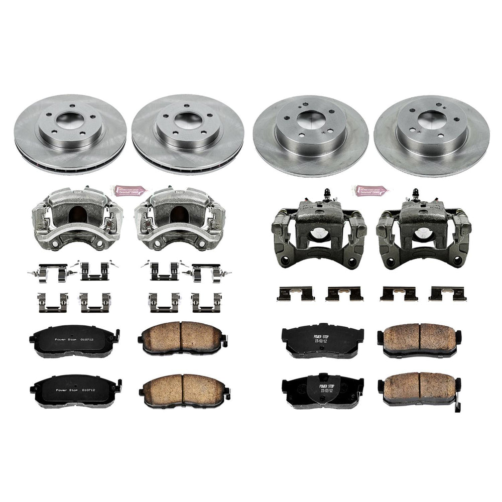 Power Stop 99-01 Nissan Maxima Front & Rear Autospecialty Brake Kit w/Calipers