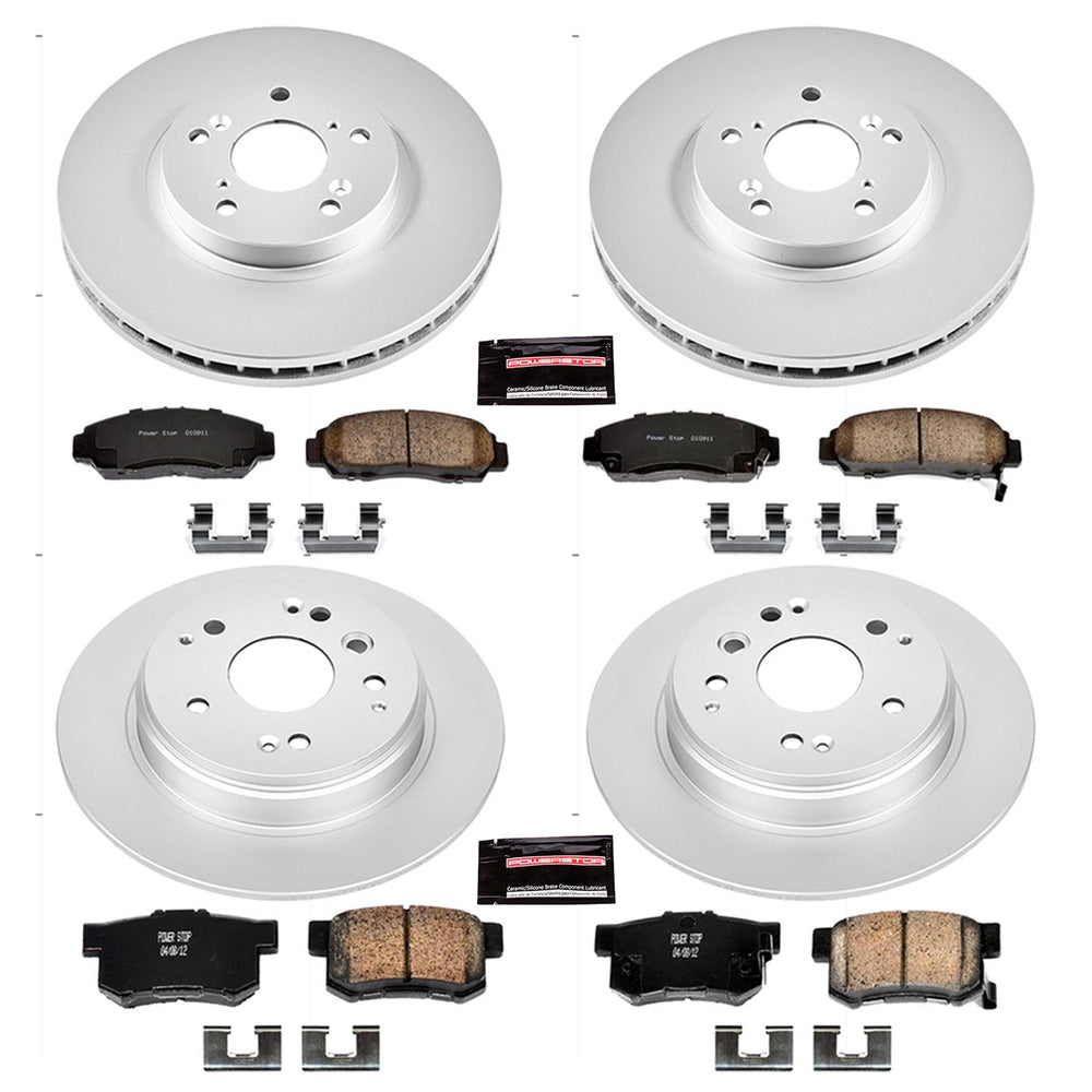 Power Stop 04-08 Acura TL Front & Rear Z17 Evolution Geomet Coated Brake Kit