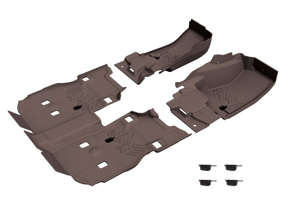 18-22 JEEP WRANGLER JLU 4DR FRONT AND REAR FLOORING DESERT KHAKI