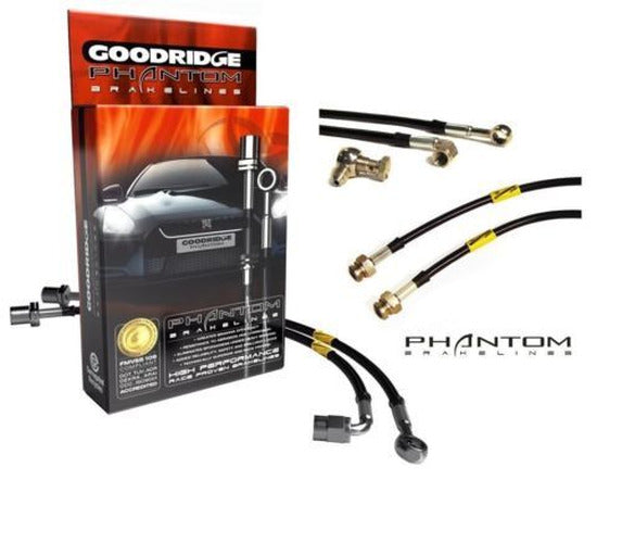 Goodridge 06-11 Honda Civic Si Stainless Steel Brake Lines - Electric Blue