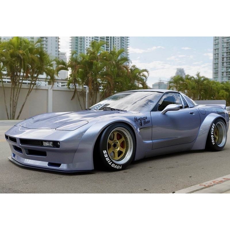 GReddy Pandem 97-04 Chevrolet Corvette C5 Fastback Coupe Rocket Bunny Full Widebody Aero Kit w/ Wing