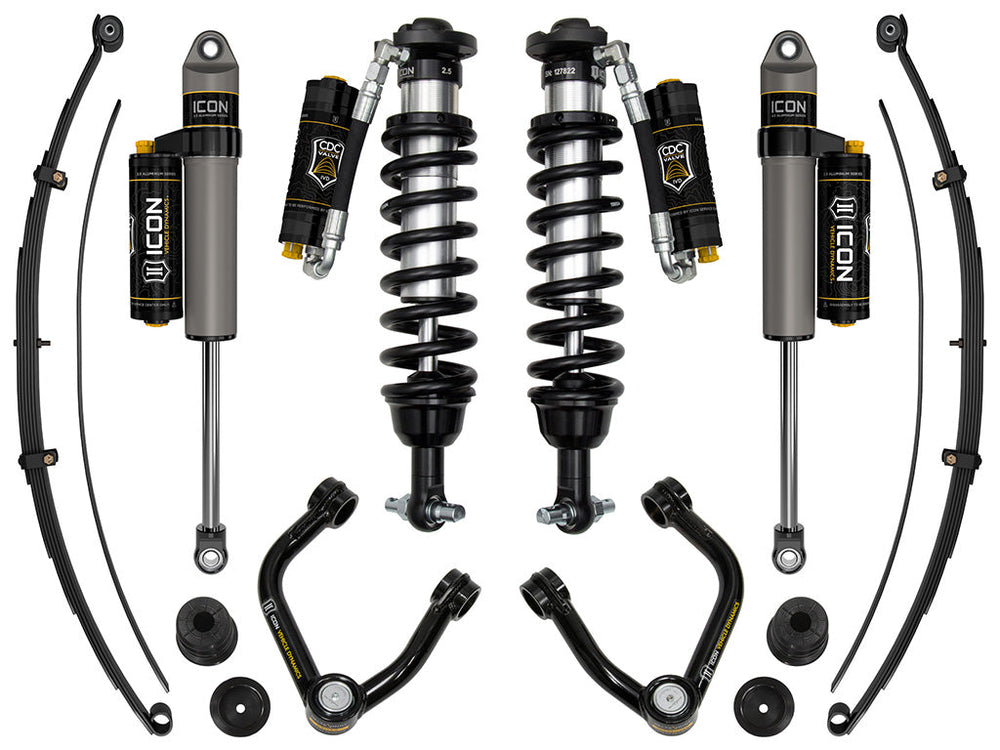 19-21 Ford Ranger 0-3.5 Inch Lift Stage 8 Susp System Tubular UCA Al Knuckle Icon Vehicle Dynamics