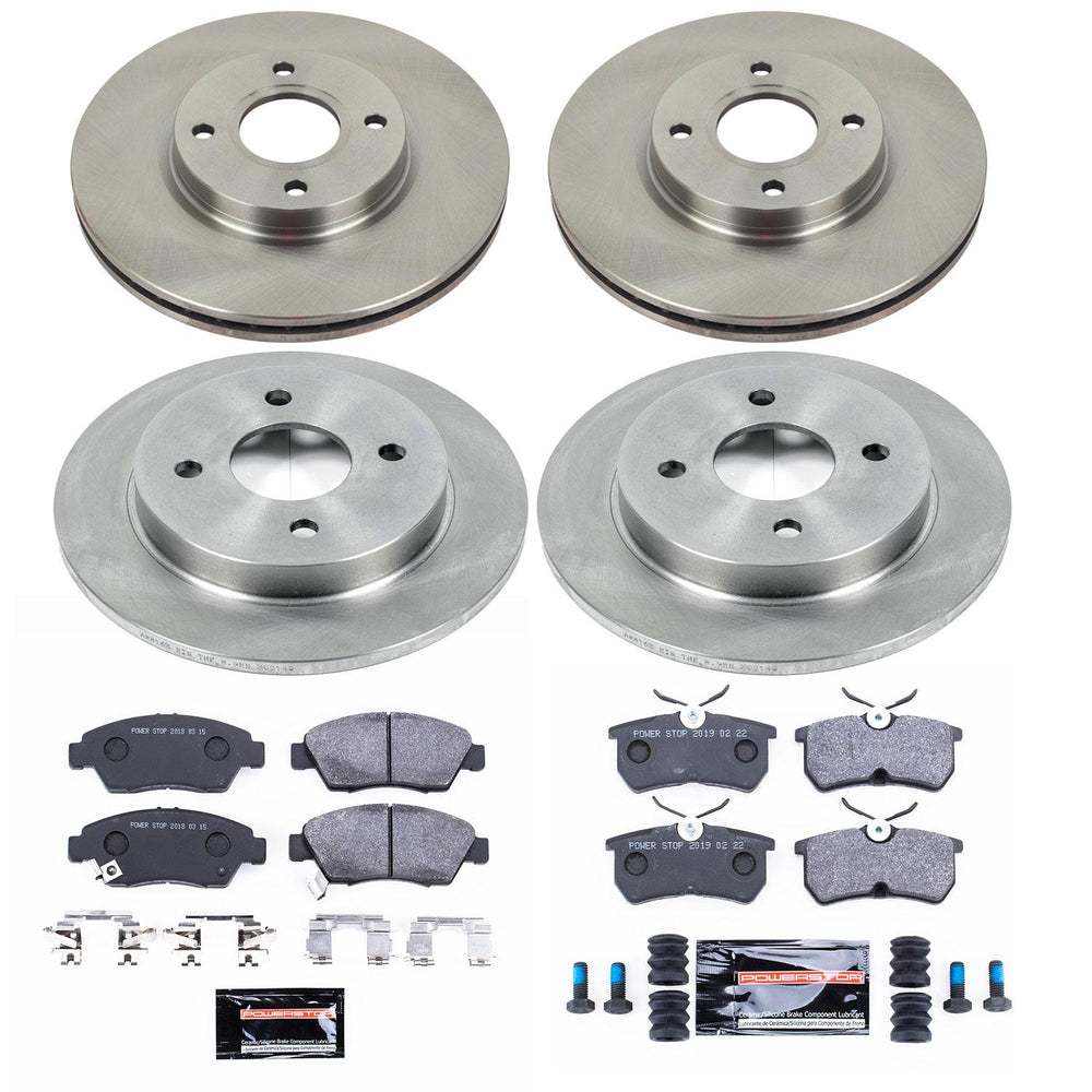 Power Stop 14-19 Ford Fiesta Front & Rear Track Day SPEC Brake Kit