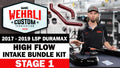 Wehrli 17-19 Chevrolet L5P Duramax Stage 1 High Flow Intake Bundle Kit - Semi-Gloss Black