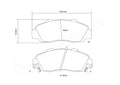 Brembo 96-03 Acura CL Coupe HP2 Pads - Front