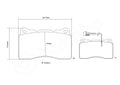 Brembo 05-12 Alfa Romeo 159 HP2 Pads - Front