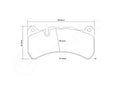 Brembo 2013 Maserati Ghibli 3.0 HP2 Pads - Front