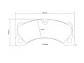Brembo 2010 Porsche Cayenne Diesel (92A) HP2 Pads - Front