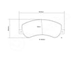 Brembo 06-14 Ford Transit Bus HP2 Pads - Front