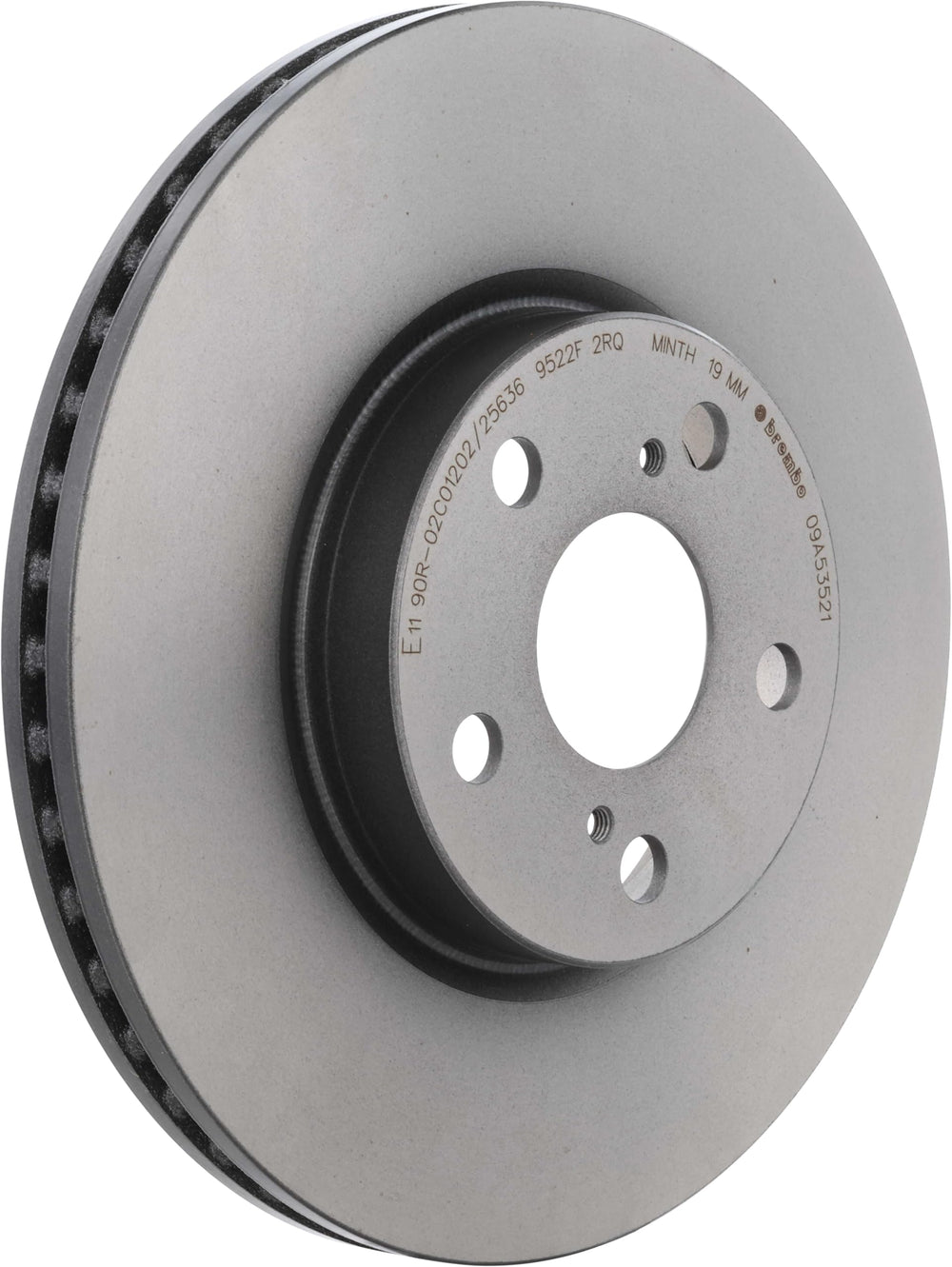 Brembo 08-14 Scion xD/09-19 Toyota Corolla/09-13 Matrix Front Premium UV Coated OE Equivalent Rotor