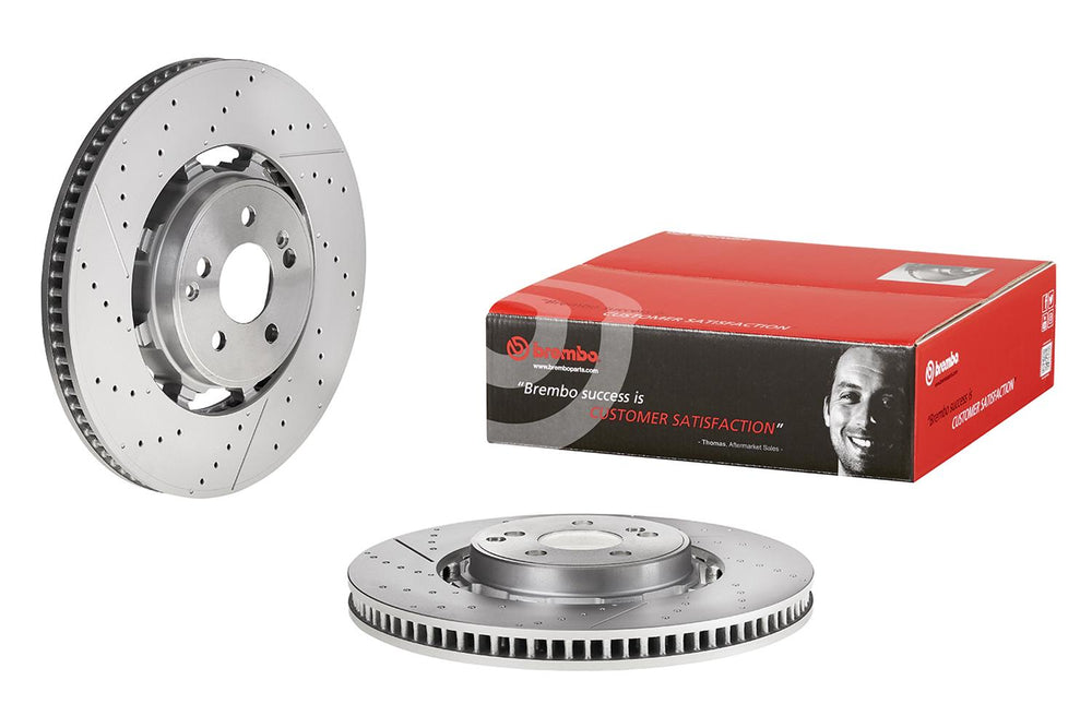 Brembo 18-22 Hyundai Kona/20-21 Kia Soul Rear UV Coated Rotor