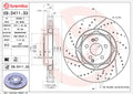 Brembo 18-22 Hyundai Kona/20-21 Kia Soul Rear UV Coated Rotor