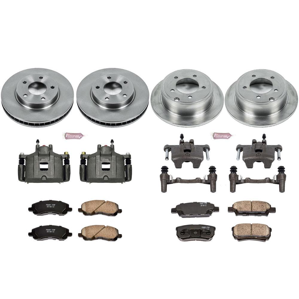 Power Stop 08-17 Mitsubishi Lancer Front & Rear Autospecialty Brake Kit w/Calipers