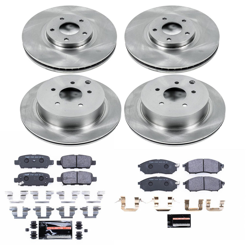 Power Stop 11-14 Nissan Murano Front & Rear Track Day SPEC Brake Kit
