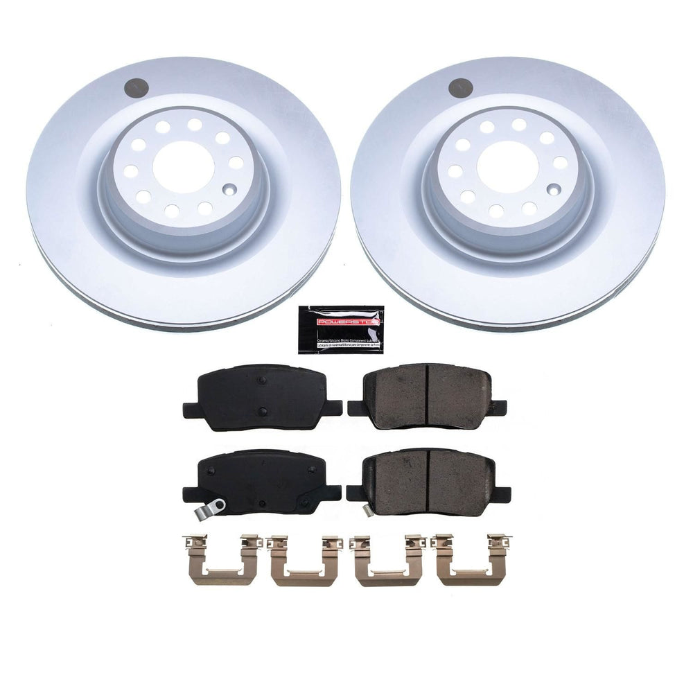 Power Stop 17-21 Tesla X Rear Z17 Coated Brake Kit