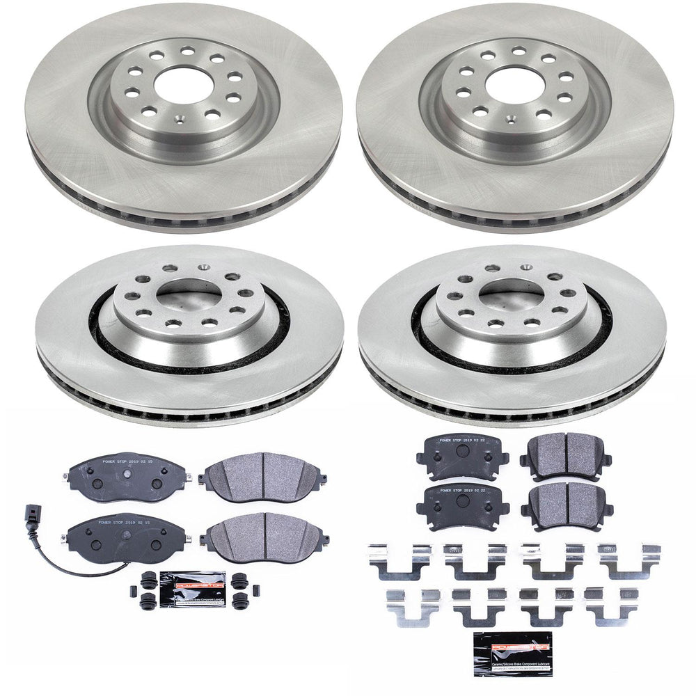 Power Stop 12-17 Volkswagen CC Front & Rear Track Day SPEC Brake Kit
