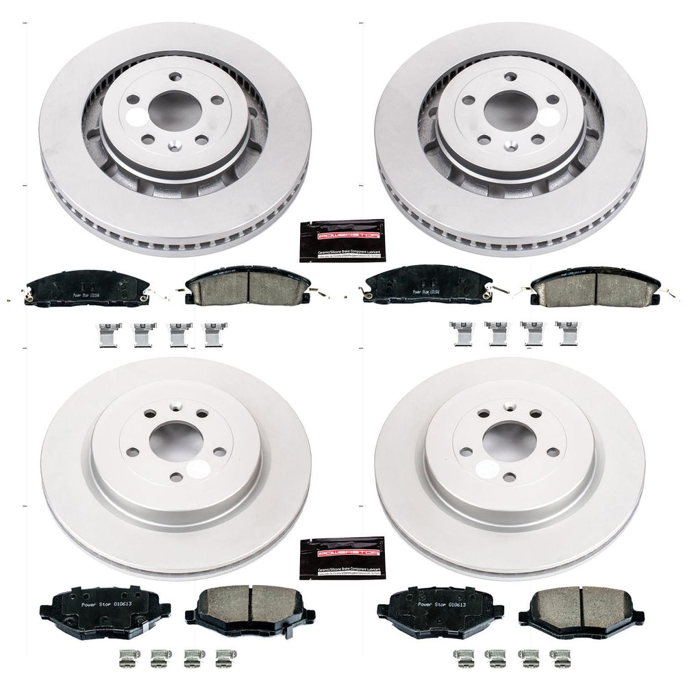 Power Stop 13-19 Ford Explorer Front & Rear Z17 Evolution Geomet Coated Brake Kit