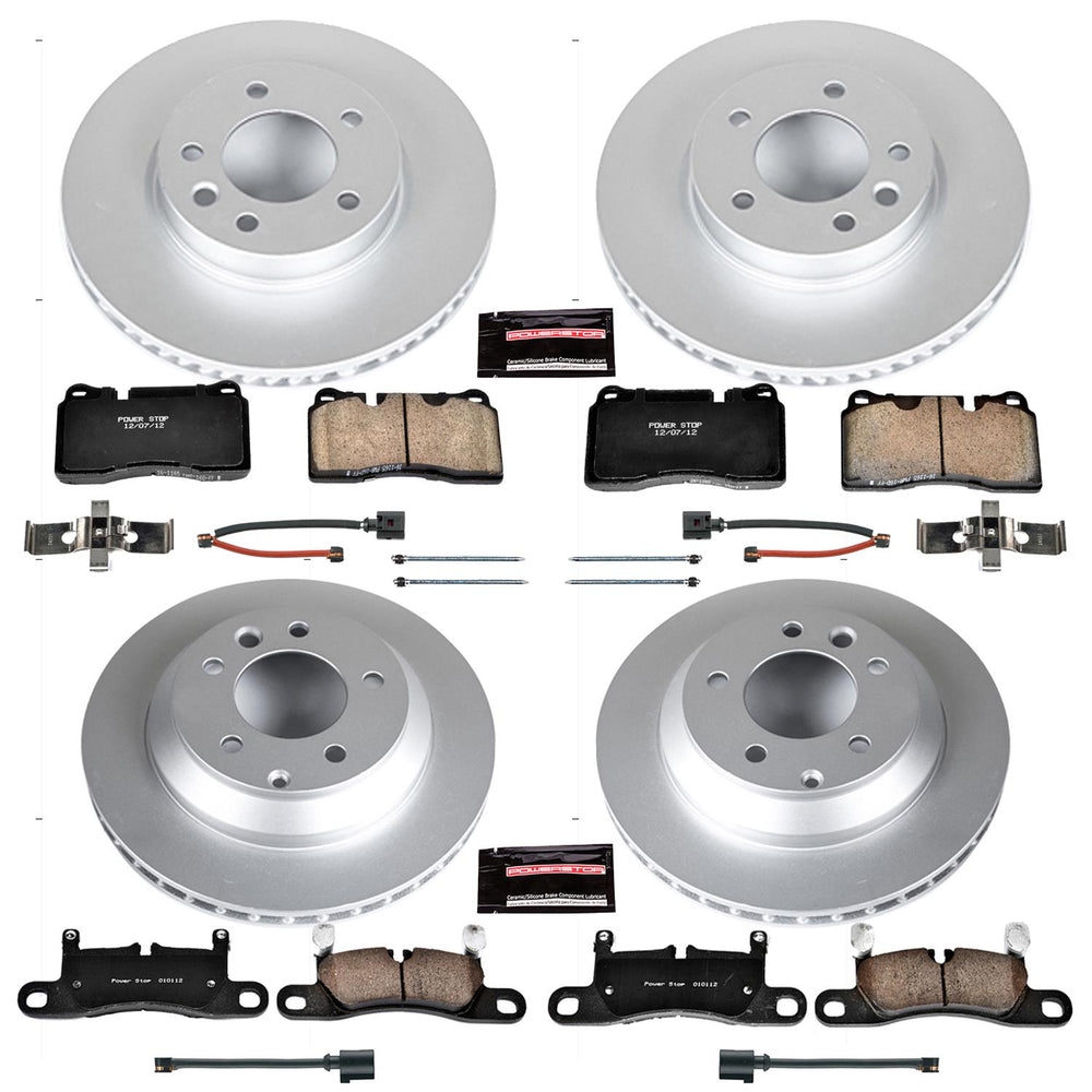 Power Stop 11-17 Volkswagen Touareg Front & Rear Z23 Evolution Sport Coated Brake Kit